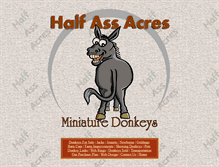 Tablet Screenshot of donkeys-for-sale.com